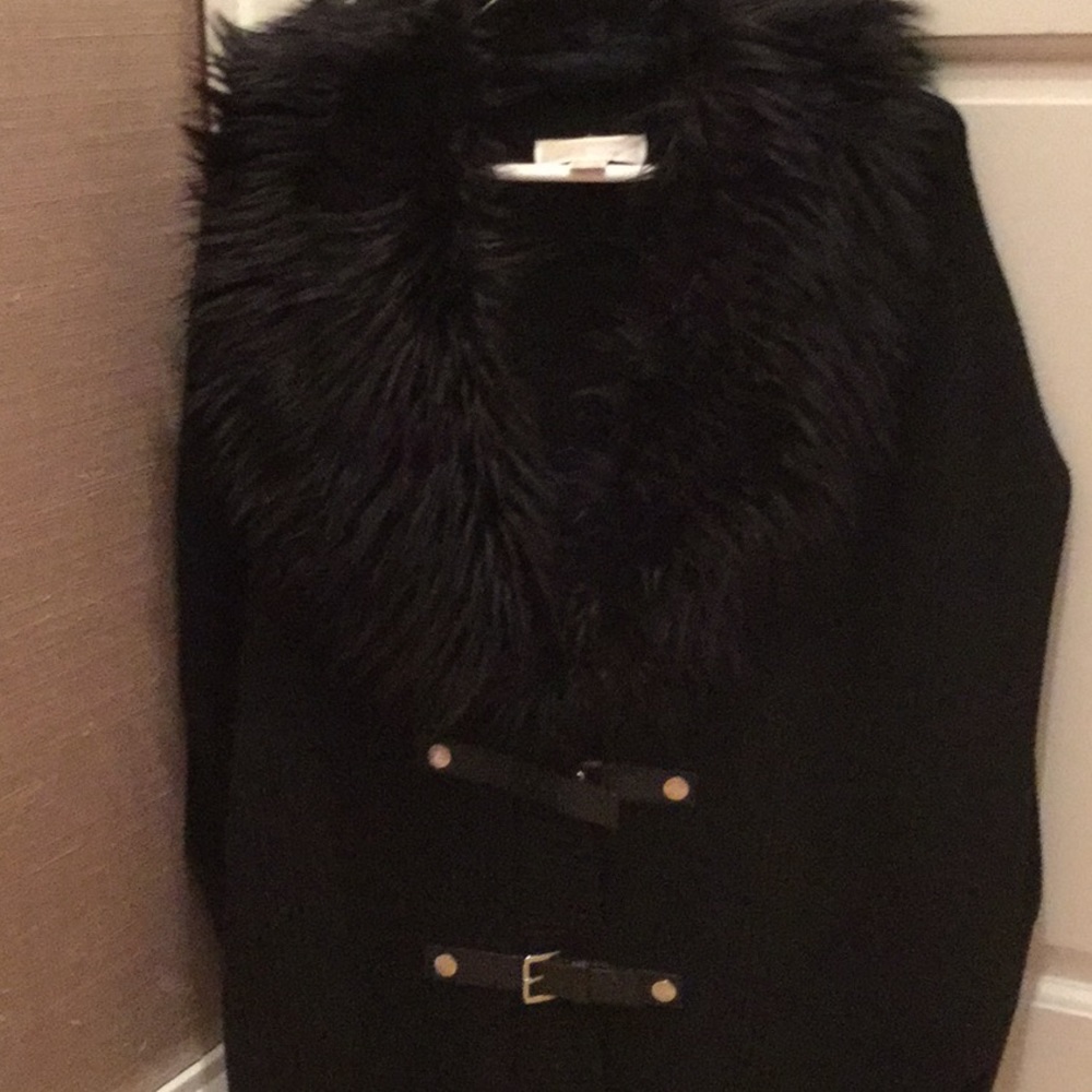 Michael Kors Black Poncho